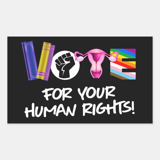 Vote for your Human Rights Sticker (Front)