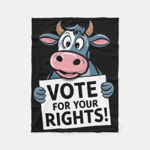 Vote For Your Rights! Sticker1  Fleece Blanket