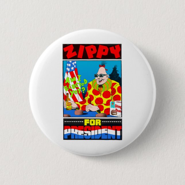 Vote For Zippy 2 Inch Round Button (Front)
