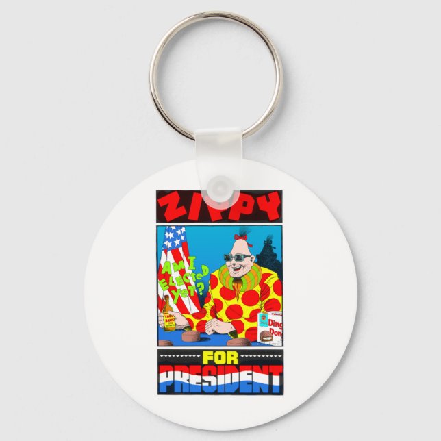 Vote For Zippy Keychain (Front)