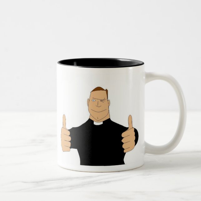 Vote God ! Two-Tone Coffee Mug (Right)