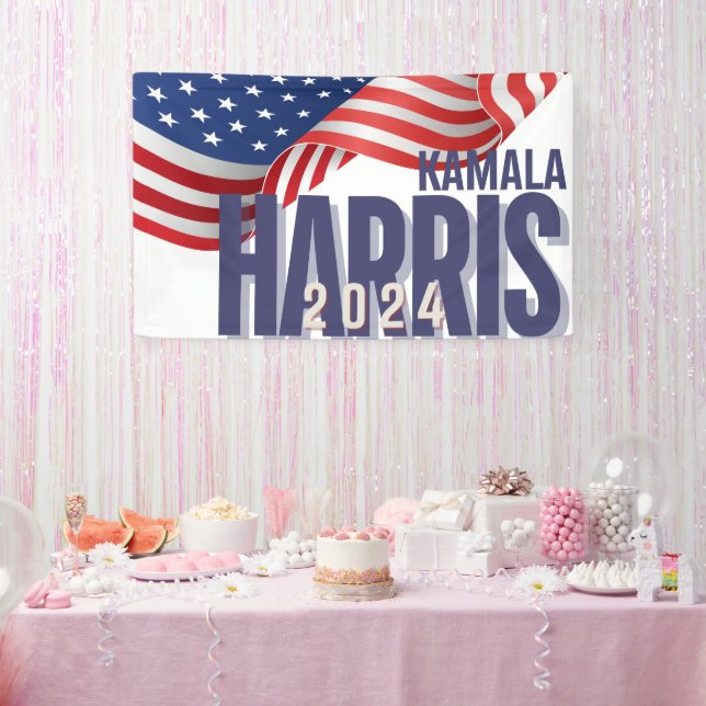 Vote Harris Election 2024  Banner (Party)
