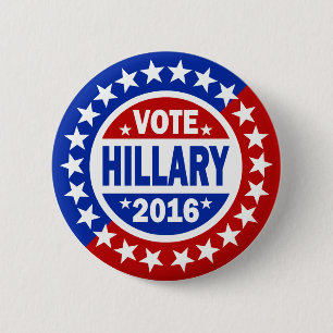 Vote Hillary 2016 2 Inch Round Button