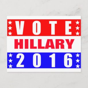 Vote Hillary 2016 Presidential Election Postcard