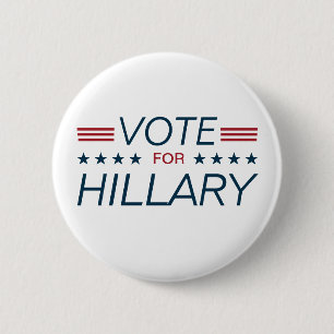 Vote Hillary for President 2016 2 Inch Round Button