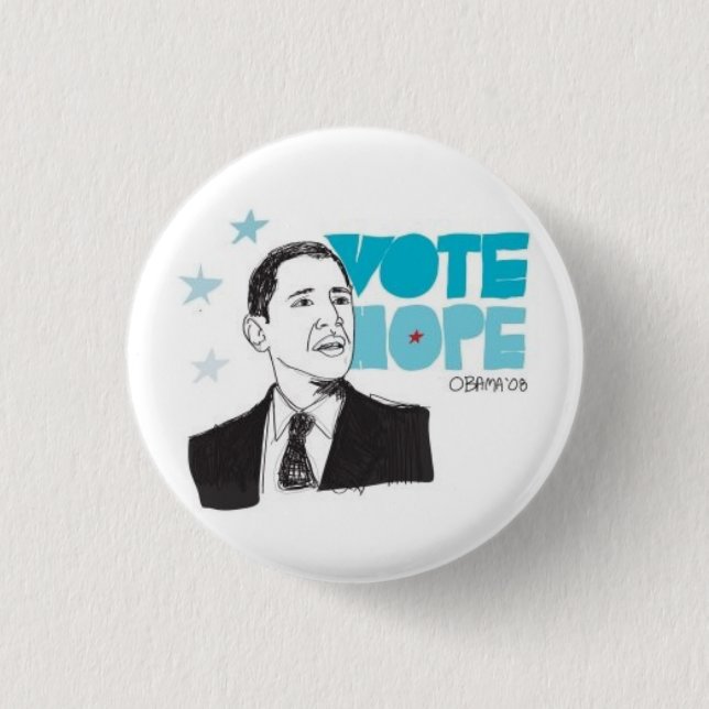 VOTE HOPE 1 INCH ROUND BUTTON (Front)