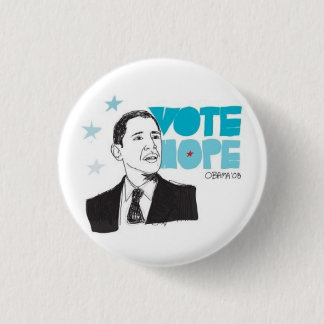 VOTE HOPE 1 INCH ROUND BUTTON
