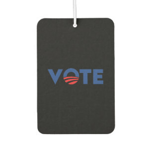Vote hope red black and blue typography democrat air freshener