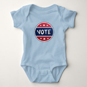 VOTE I Voted Election Day USA Voting Future Voter Baby Bodysuit