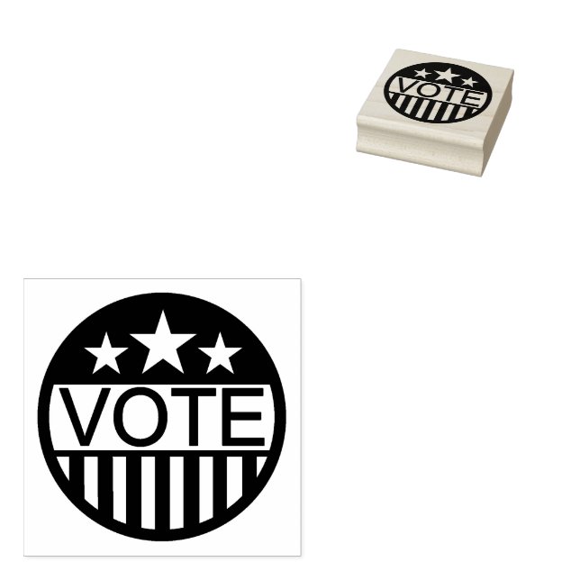 Vote in America Rubber Stamp (Stamped)