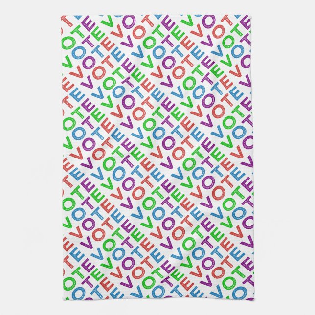 VOTE in Multi-colours Kitchen Towel (Vertical)
