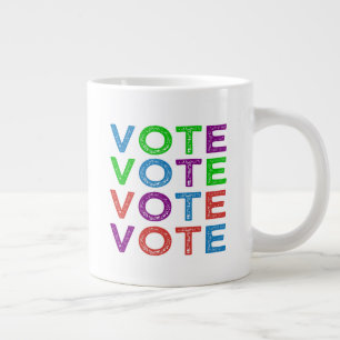 VOTE in Multi-colours Large Coffee Mug