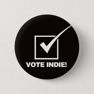 Vote Indie - Solid 2 Inch Round Button