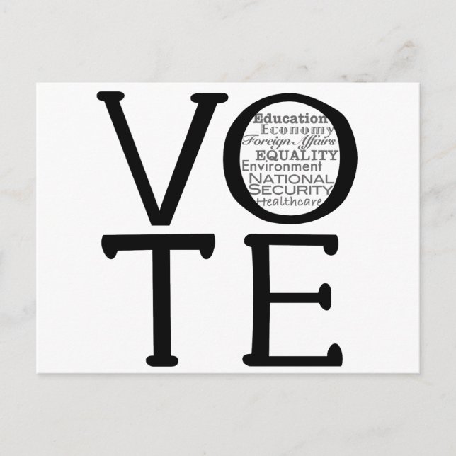 Vote Issues Postcard (Front)