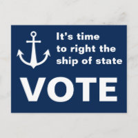 Vote It’s time to right the ship Anchor Blue