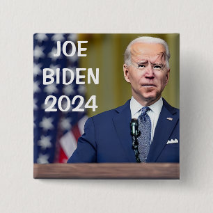 Vote Joe Biden   2024  Presidential Election 2 Inch Square Button