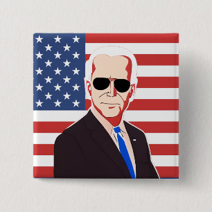 Vote Joe Biden   2024 Presidential Election 2 Inch Square Button