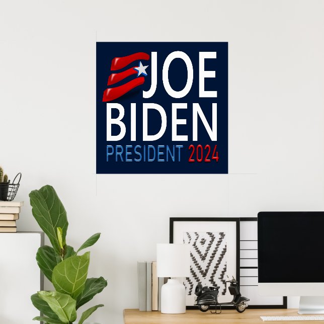 Vote Joe Biden President 2024 Election Poster (Home Office)