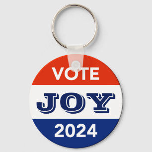Vote Joy 2024 Harris Walz Keychain
