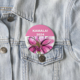 VOTE! Kamala 2024 3 Inch Round Button