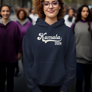 Vote Kamala Harris 2024 Ivory White Varsity Sweat