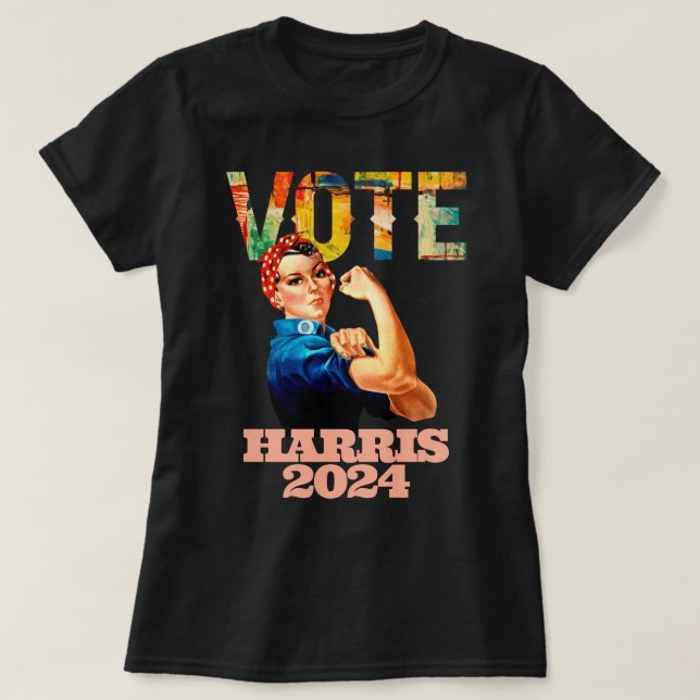 Vote Kamala Harris 2024 US Presidential Election  T-Shirt (Design Front)