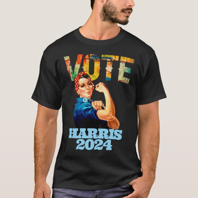 Vote Kamala Harris 2024 US Presidential Election  T-Shirt (Front)