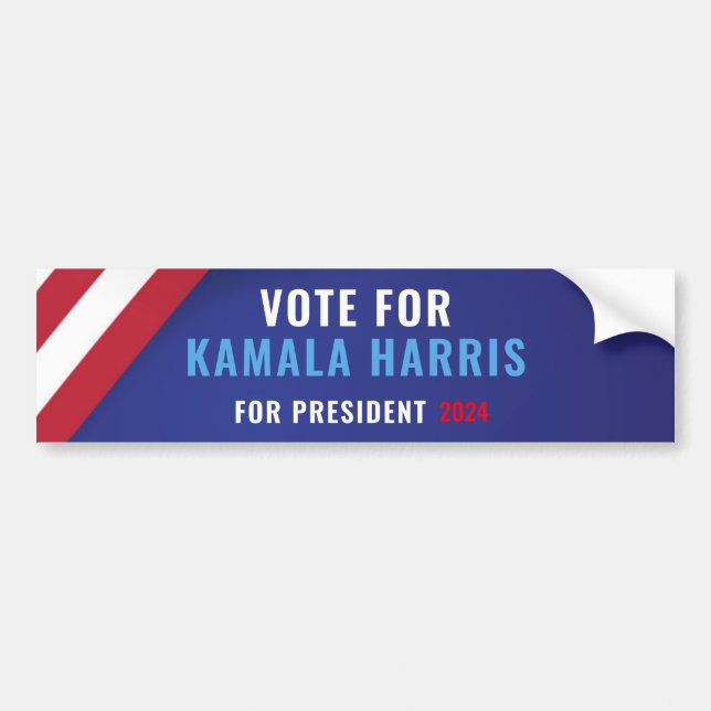 Vote Kamala Harris For President 2024  Bumper Sticker (Front)