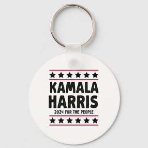 Vote Kamala Harris for President Blue Election Keychain
