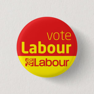 Vote Labour Party Button Badge General Election