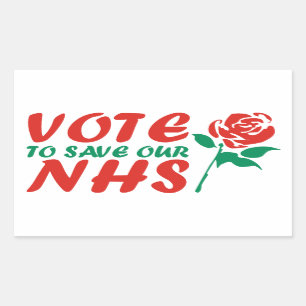Vote Labour to Save our NHS Sticker