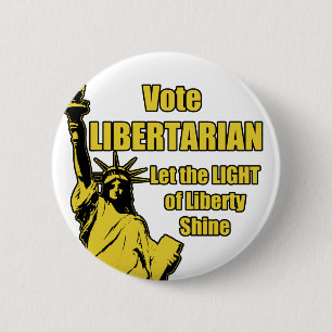 Vote Libertarian 2 Inch Round Button