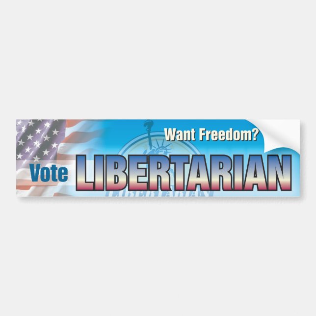 Vote Libertarian Bumper Sticker (Front)