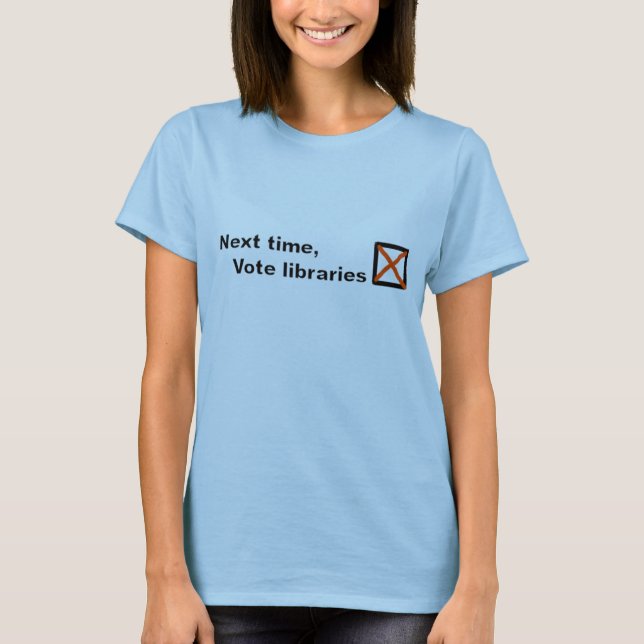 Vote libraries tee (Front)