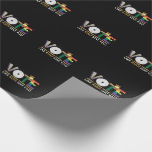 Vote Like Ruth Sent You Gavel Feminists Lgbt Pride Wrapping Paper