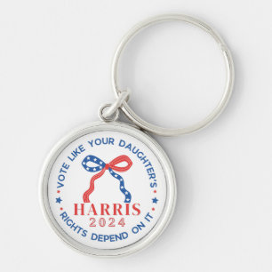 Vote Like Your Daughter's Rights Depend on It Keychain
