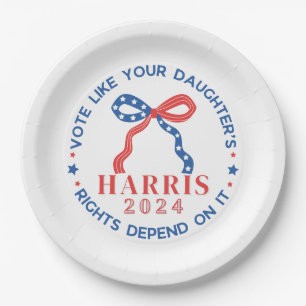 Vote Like Your Daughter's Rights Depend on It Paper Plate
