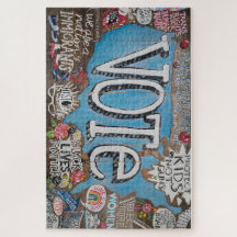 VOTE LOUD peinture originale Puzzle