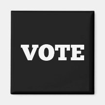 Vote Magnet with Black Background