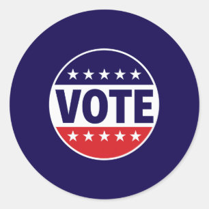VOTE — Make Your Voice Heard Classic Round Sticker