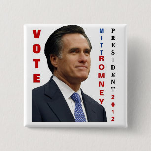 Vote Mitt Romney 2012 Pinback Button