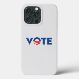 Vote modern hope typography democrat light grey iPhone 13 pro case