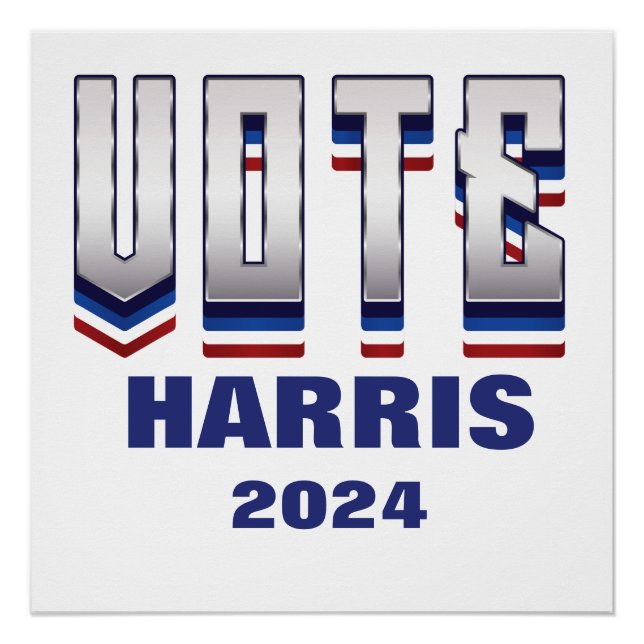 Vote Modern Typography - Election  Poster (Front)