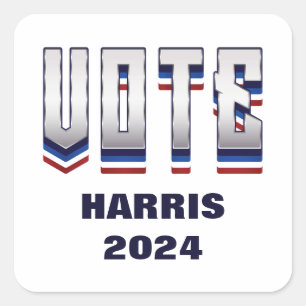 Vote Modern Typography - Election Square Sticker