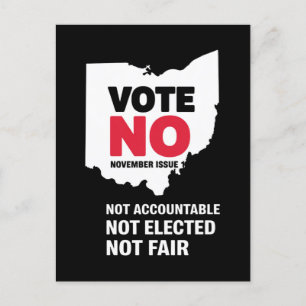 Vote No November Issue 1  Postcard