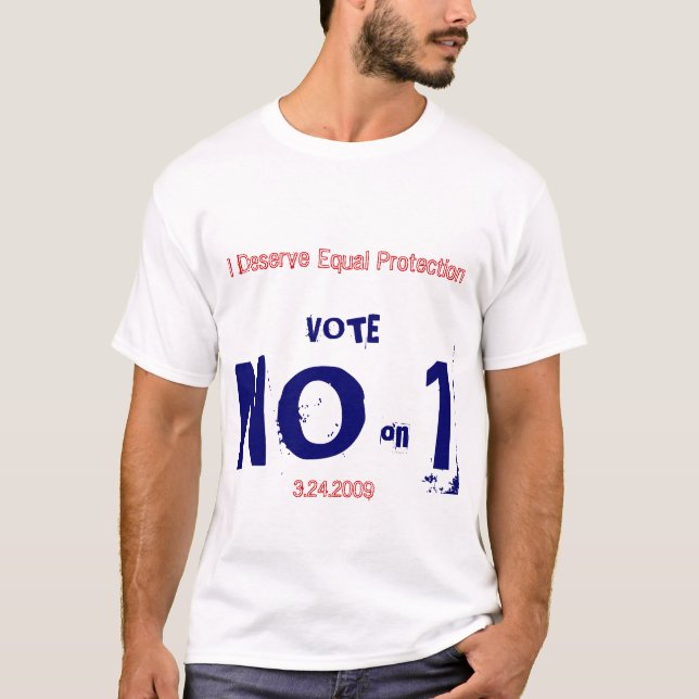 Vote No on 1 T-Shirt (Front)