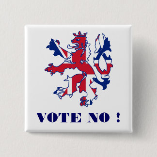 Vote no Scottish independence 2 Inch Square Button