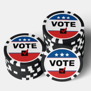 🦅 VOTE Non-Partisan 2026 Midterms US Election  Poker Chips