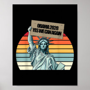 Vote Obama 2028 Yes We Can Again President Poster