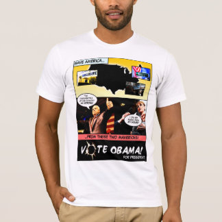 Vote OBAMA ! T-shirt de bandes dessinées